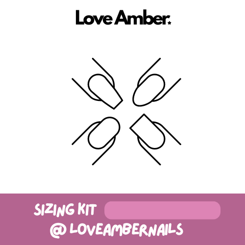 Love Amber Press On Nail Sizing Kit